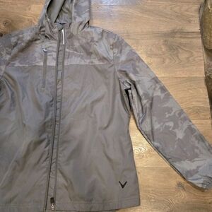 Callaway Men's Gray Camouflage Windbreaker
